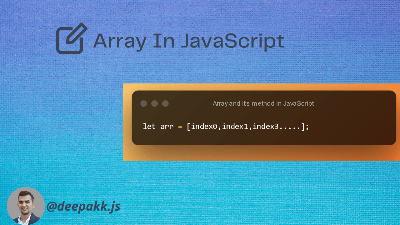 Arrays In JavaScript